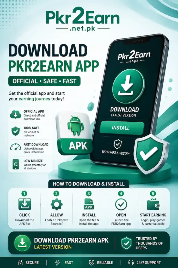 Download Pkr2earn apk - Latest Version 2026