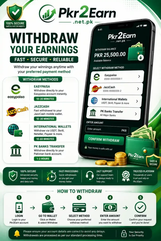 pkr2earn official withdraw image
